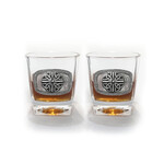 BARWARE MULLINGAR PEWTER WHISKEY GLASSES (2) - 4 Trinity