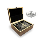 BARWARE MULLINGAR PEWTER WHISKEY BOXED SET - Kells Cut