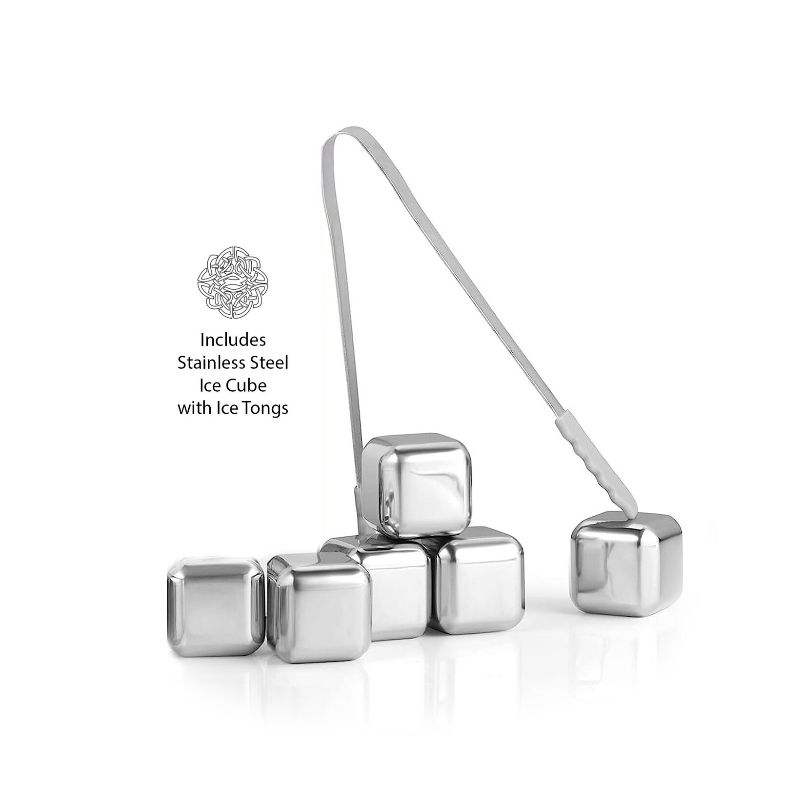 BARWARE MULLINGAR PEWTER WHISKEY BOXED SET - 4 Trinity Cut