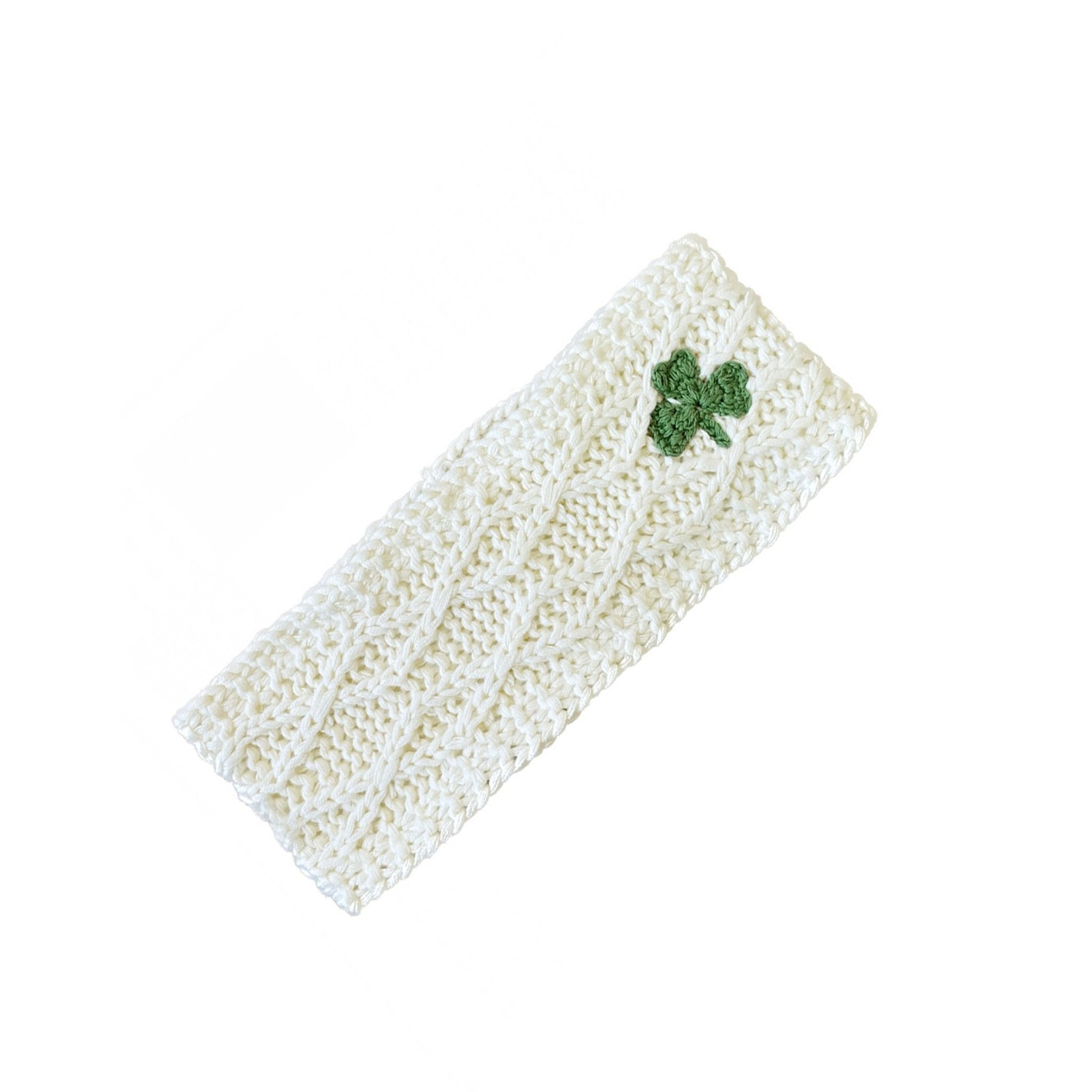 ACCESSORIES PATRICK FRANCIS KNIT HEADBAND w SHAMROCK