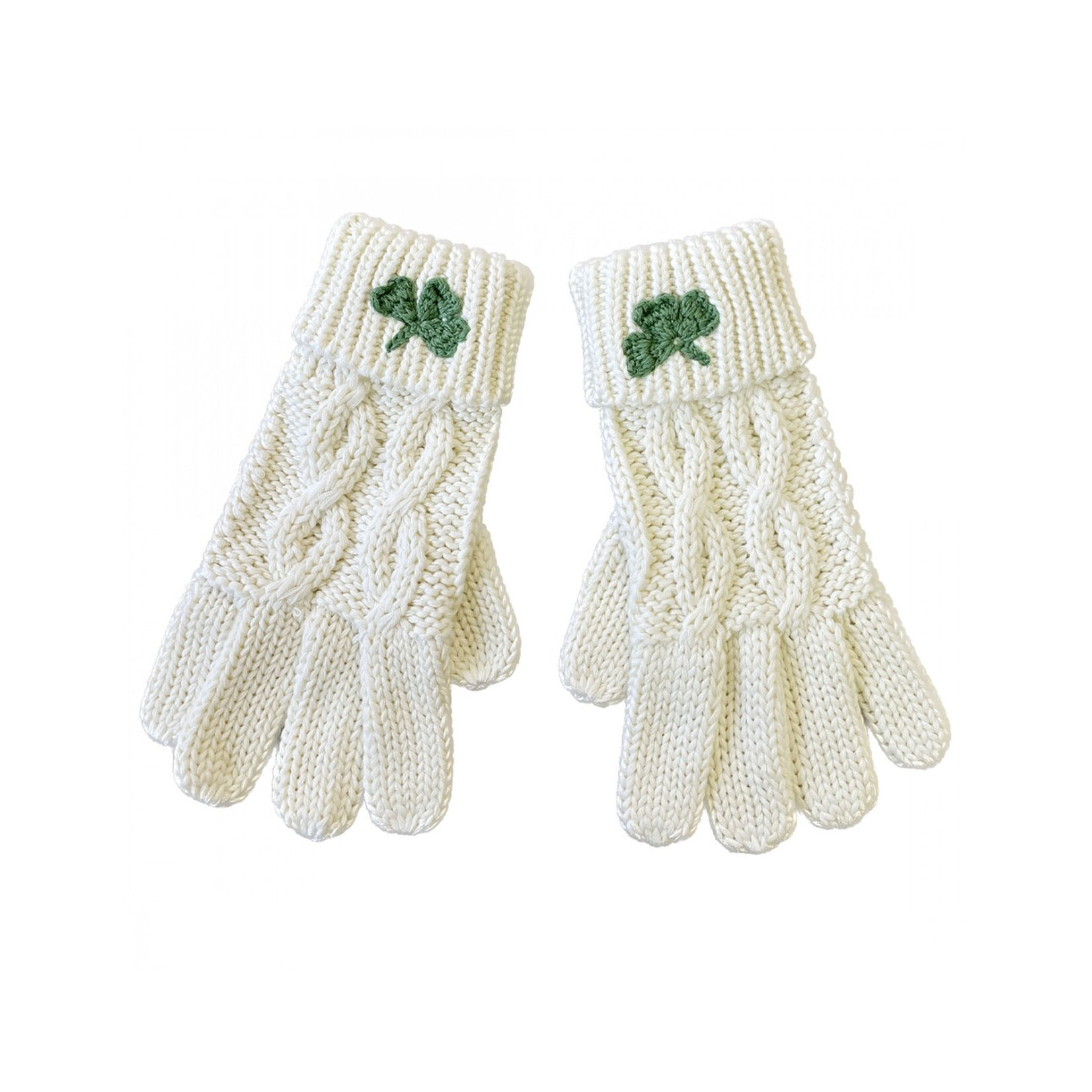 ACCESSORIES PATRICK FRANCIS KNIT GLOVES w SHAMROCK