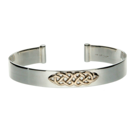 BRACELETS & BANGLES KEITH JACK STERLING & 10K CELTIC KNOT BANGLE