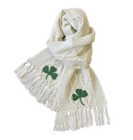 ACCESSORIES PATRICK FRANCIS KNIT SCARF w SHAMROCK