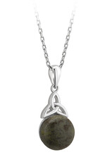 PENDANTS & NECKLACES SOLVAR STERLING ROUND TRINITY & CONNEMARA PENDANT
