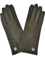 ACCESSORIES LADIES CELTIC BUTTON GLOVES - Dark Olive