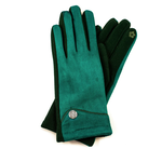 ACCESSORIES LADIES CELTIC BUTTON GLOVES - Forest Green