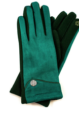 ACCESSORIES LADIES CELTIC BUTTON GLOVES - Forest Green