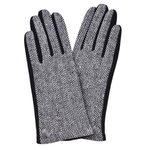 ACCESSORIES LADIES CELTIC BUTTON GLOVES HERRI - Blk/Wht