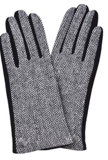 ACCESSORIES LADIES CELTIC BUTTON GLOVES HERRI - Blk/Wht