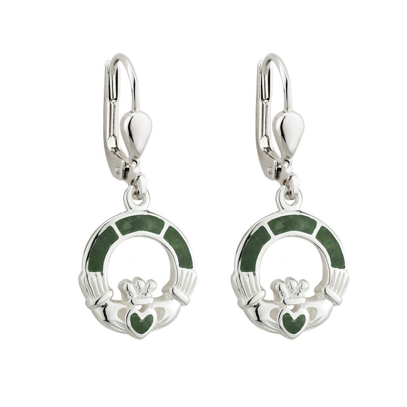 EARRINGS SOLVAR STERLING & CONNEMARA CLADDAGH EARRINGS