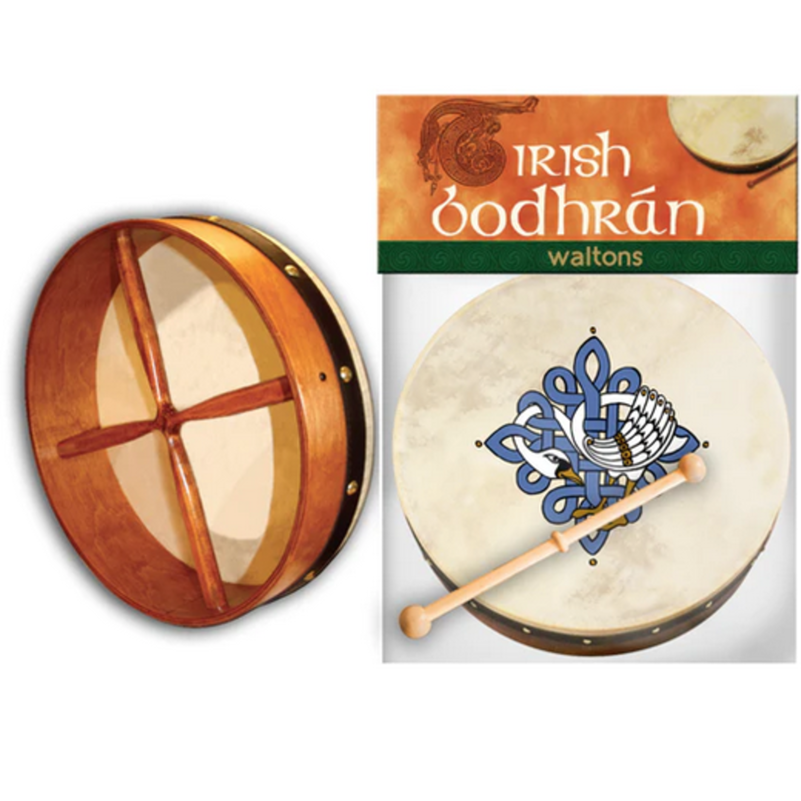 TRADITIONAL IRISH GIFTS WALTONS 8" BODHRAN