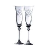 WEDDING FLUTES GALWAY CRYSTAL PAIR of LIBERTY FLUTES - Trinity/Sham