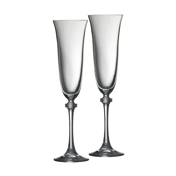 WEDDING FLUTES GALWAY CRYSTAL PAIR of LIBERTY FLUTES
