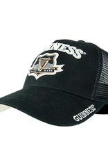 CAPS & HATS GUINNESS BLACK TRUCKER MESH BASEBALL HAT