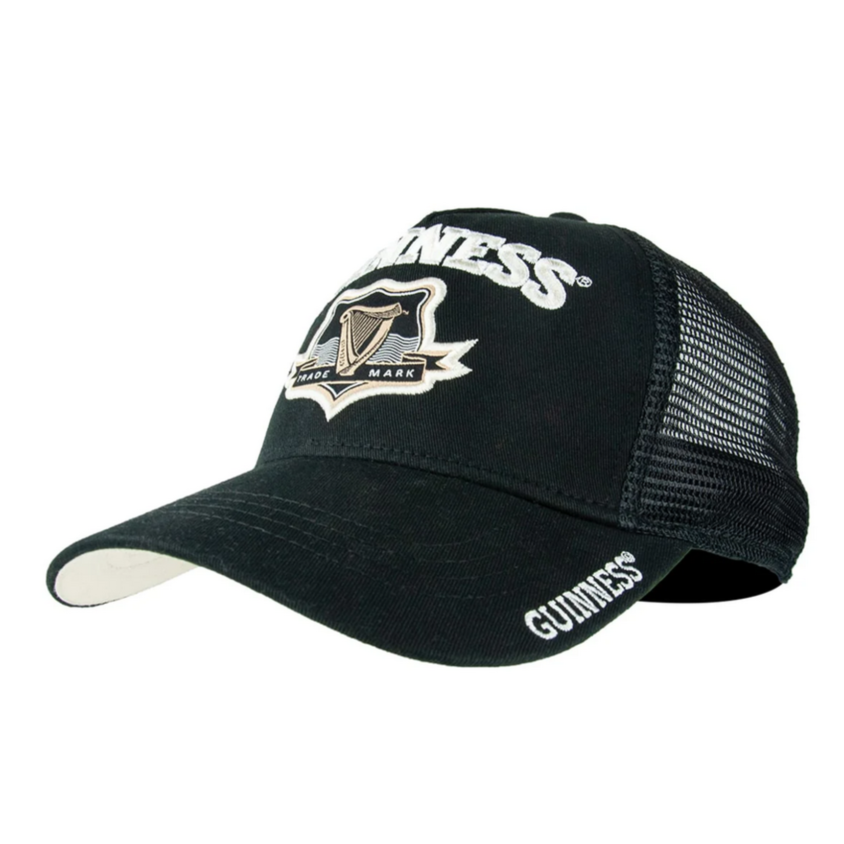 CAPS & HATS GUINNESS BLACK TRUCKER MESH CAP