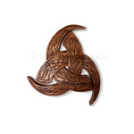 PLAQUES & GIFTS CELTIC WOOD CARVING - Viking Trinity with Celtic Knots