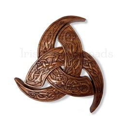 DECOR CELTIC WOOD CARVING - Viking Trinity with Celtic Knots