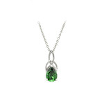PENDANTS & NECKLACES SHANORE STERLING TRINITY PENDANT w CZ EMERALD