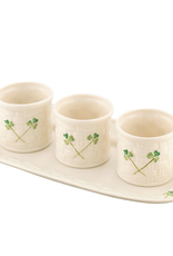 LIMITED EDITION BELLEEK CLASSIC SHAMROCK TAPAS SET