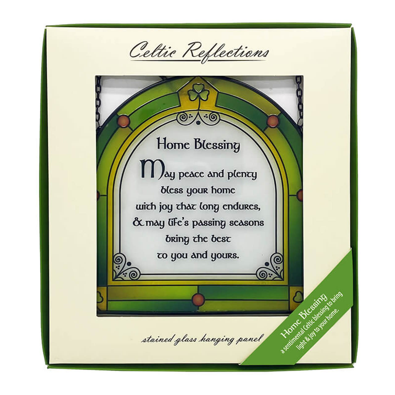 GARDEN CELTIC REFLECTIONS - Stained Glass Home Blessing