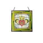 GARDEN CELTIC REFLECTIONS - Stained Glass Claddagh