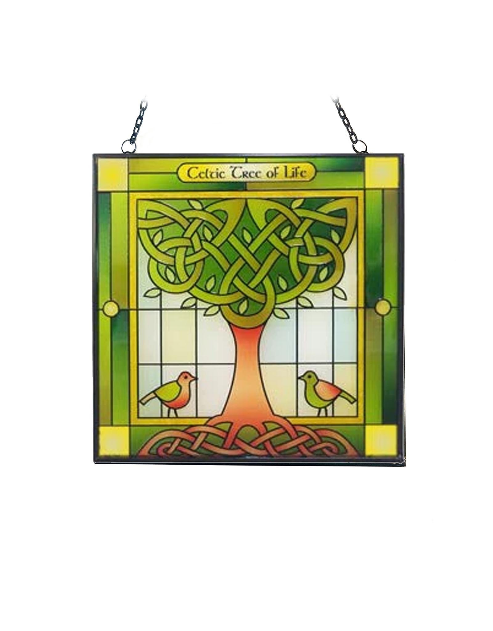 GARDEN CELTIC REFLECTIONS - Stained Glass Tree of Life