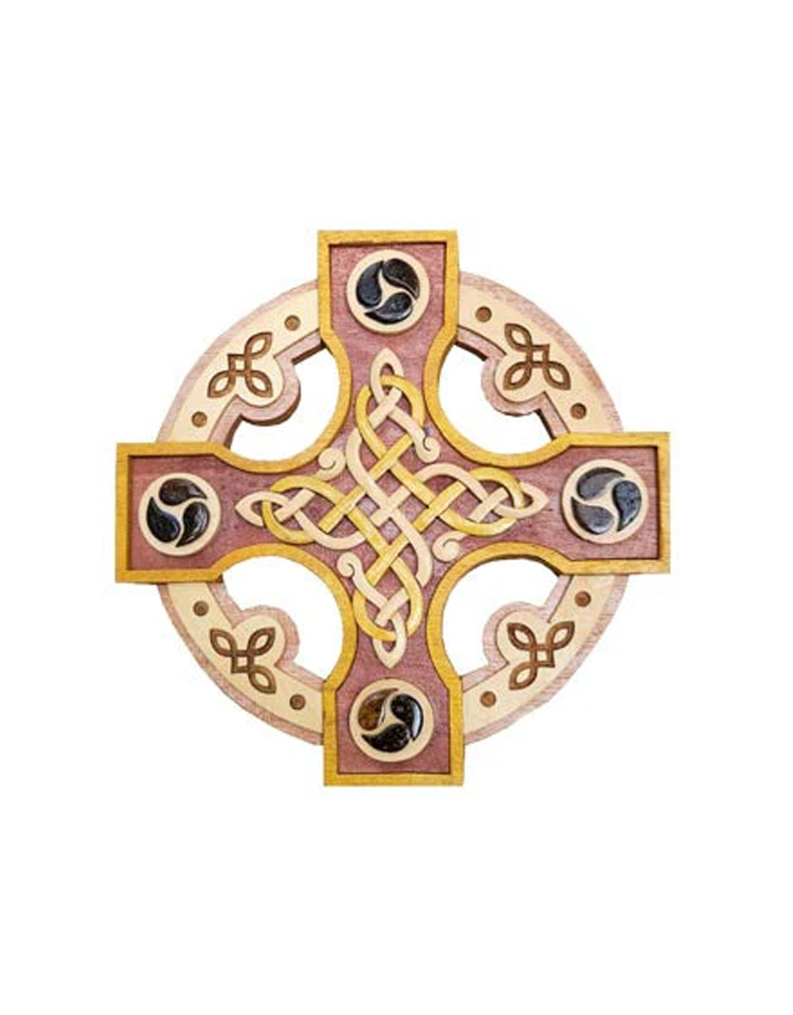 PLAQUES, SIGNS & POSTERS ISLANDCRAFT WOOD WALL ART - Celtic Round Cross