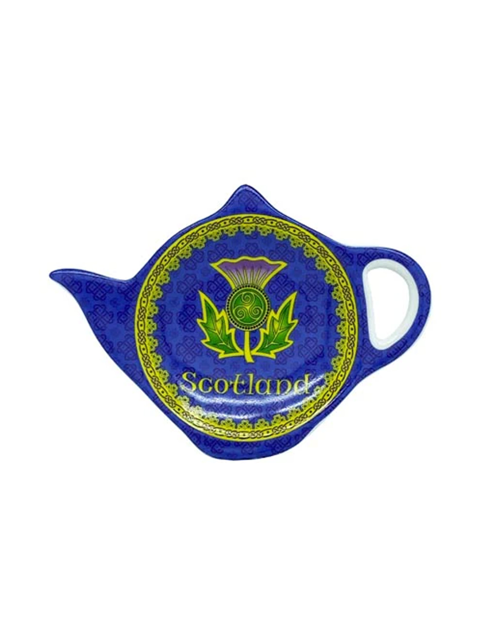 KITCHEN & ACCESSORIES SCOTTISH WINDOW THISTLE - TEABAG HOLDER