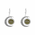 EARRINGS CONNEMARA MARBLE SUN & MOON STYLE STERLING EARRINGS