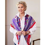 ACCESSORIES BOOK of KELLS CONTEMPORARY SCARF - Purple/Red