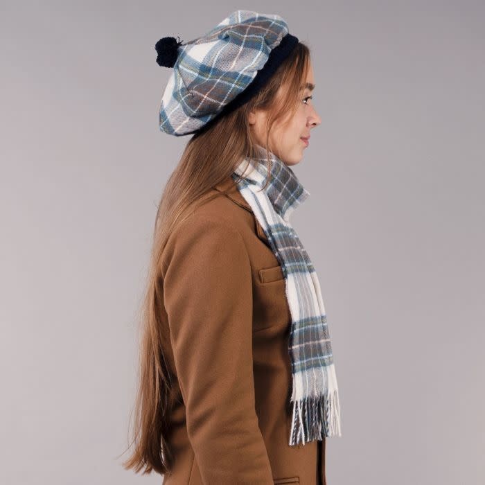 CAPS & HATS LOCHCARRON LAMBSWOOL TAM - Stewart Blue Dress