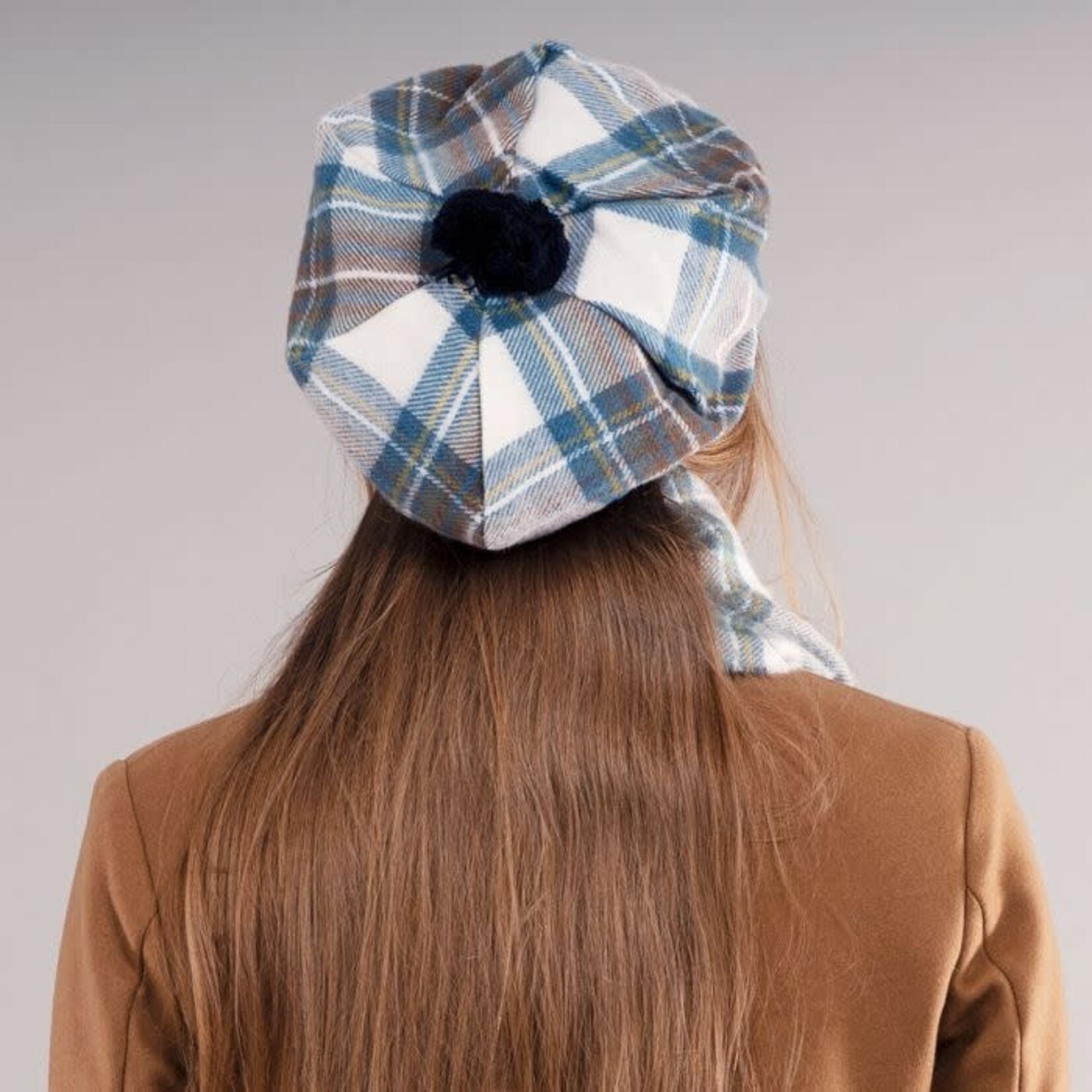 CAPS & HATS LOCHCARRON LAMBSWOOL TAM - Stewart Blue Dress