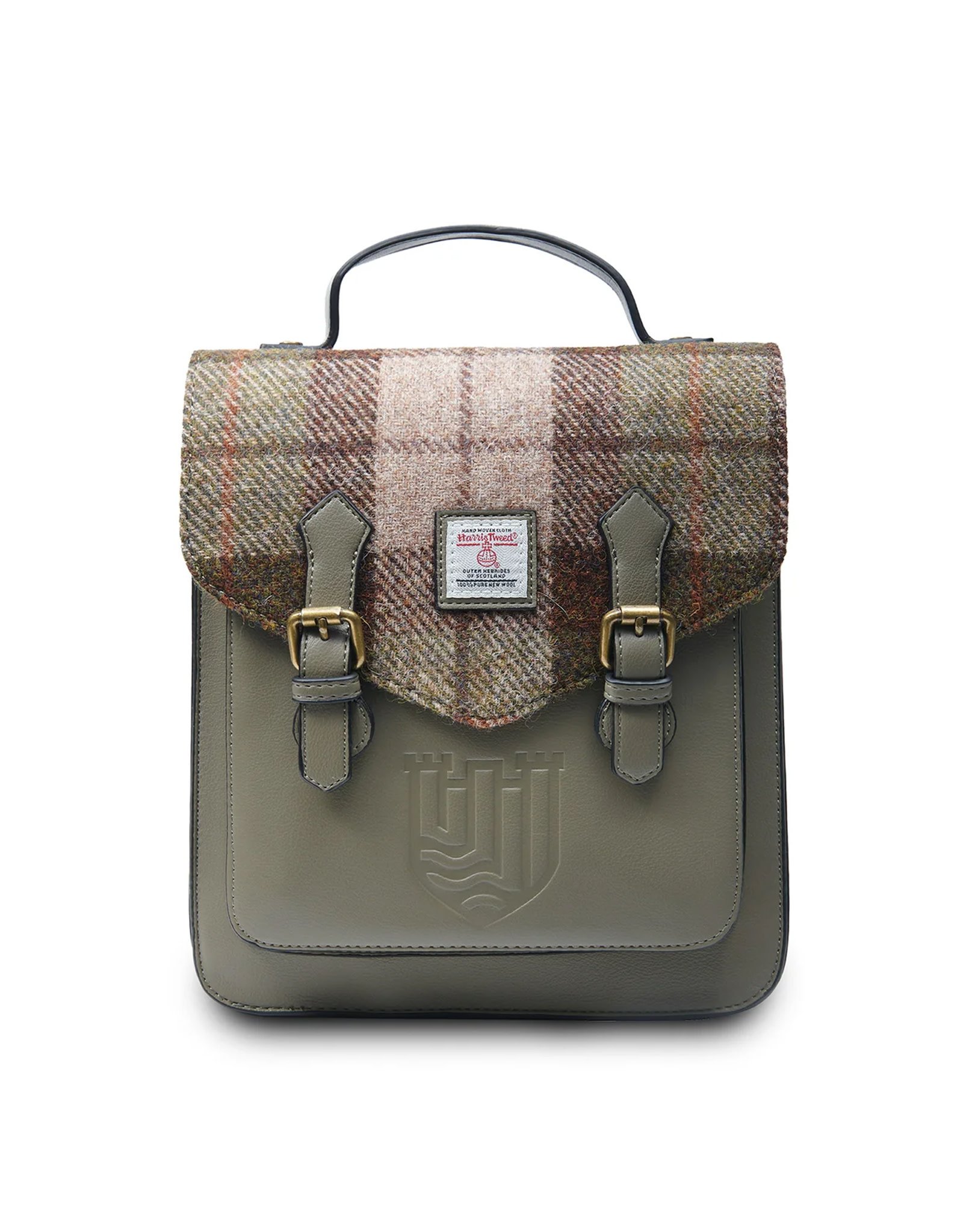 ACCESSORIES ISLANDER CALTON BACKPACK w HARRIS TWEED Chestnut Tartan