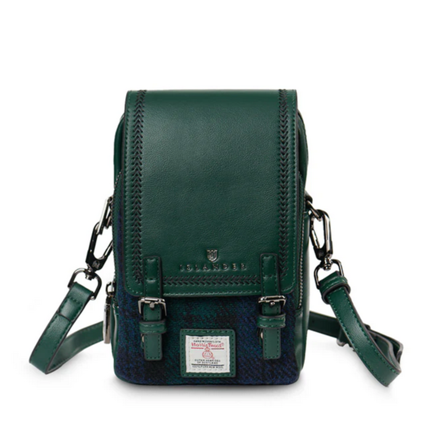 ACCESSORIES ISLANDER BABY JURA CROSSBODY w HARRIS TWEED Black Watch