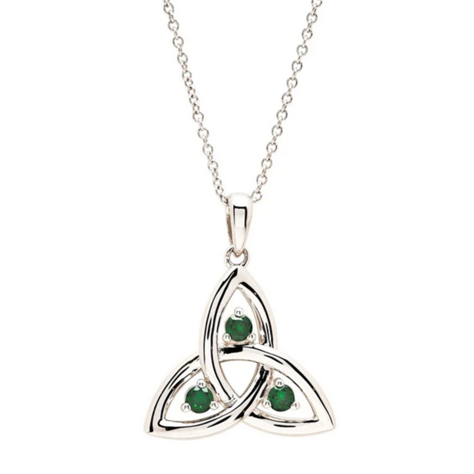 PENDANTS & NECKLACES SHANORE STERLING CZ EM TRINITY PENDANT