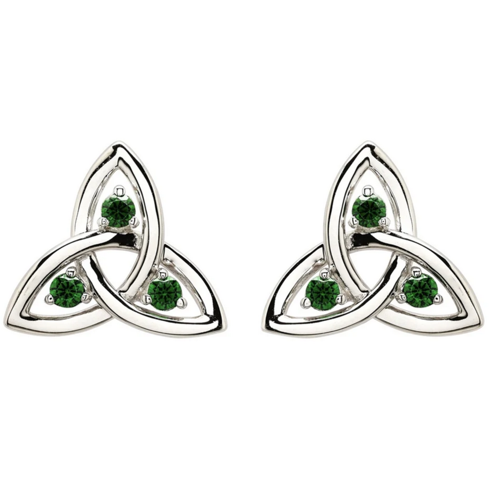 EARRINGS SHANORE STERLING CZ EM TRINITY STUD EARRINGS