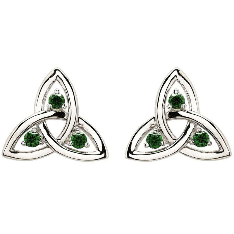 EARRINGS SHANORE STERLING CZ EM TRINITY STUD EARRINGS