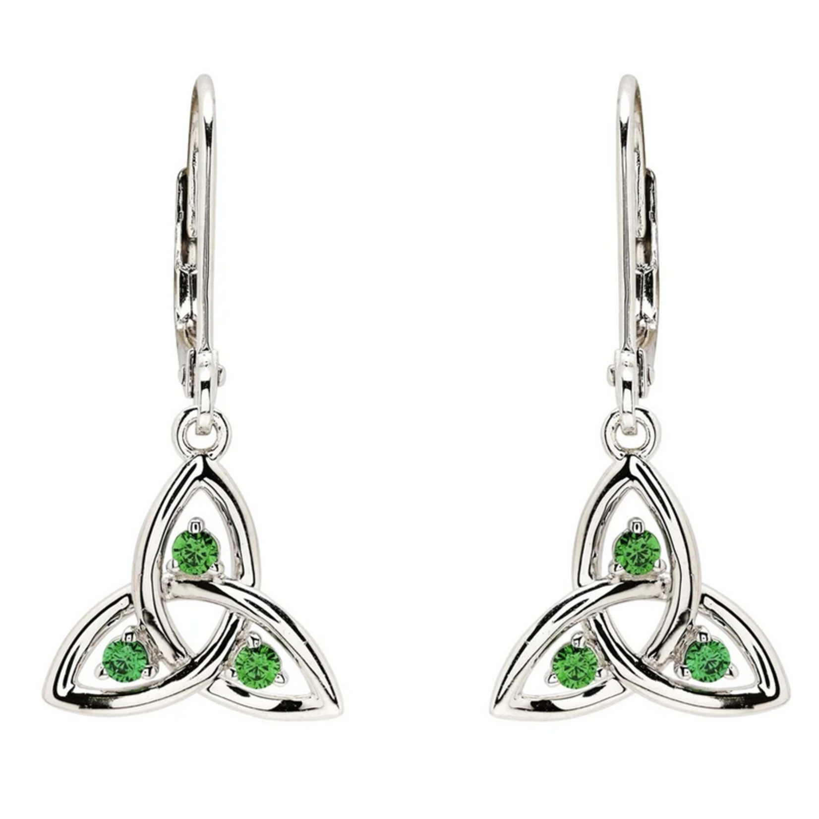 EARRINGS SHANORE STERLING CZ EM TRINITY DROP EARRINGS