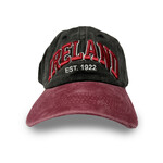 CAPS & HATS MAROON & BLACK IRELAND HAT