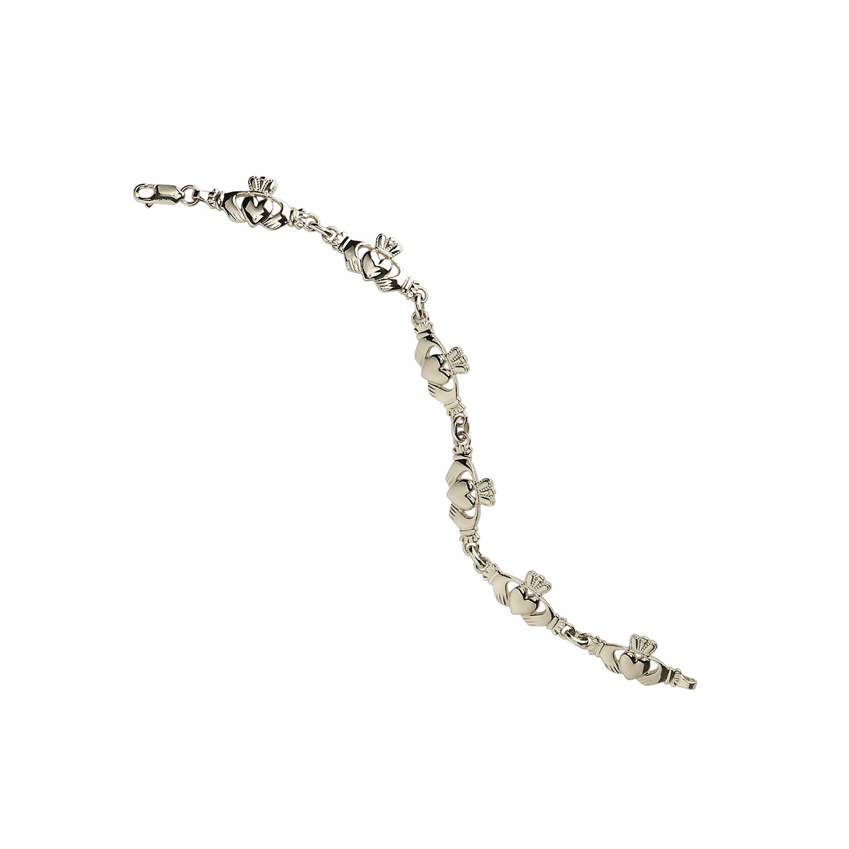 BRACELETS & BANGLES FADO STERLING HEAVY CLADDAGH BRACELET