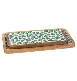 KITCHEN & ACCESSORIES SHAMROCK NESTING TRAYS (Set of 2)