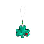 GARDEN LUCKY LADYBUG SHAMROCK HANGING JEWEL