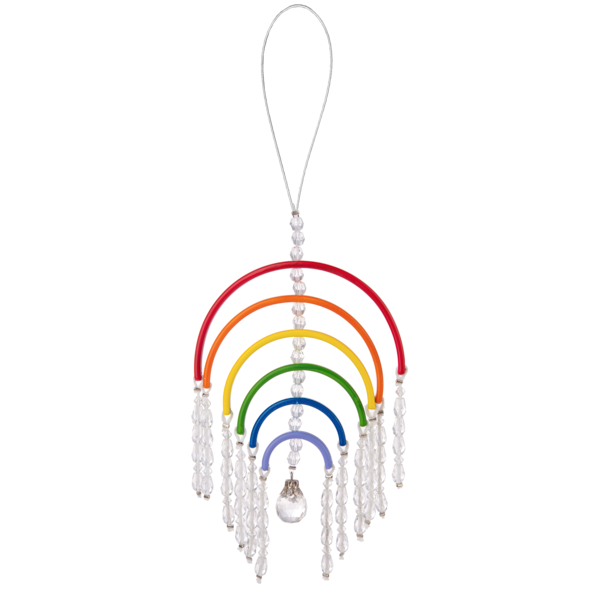 GARDEN RAINBOW WISHES HANGING ORNAMENT