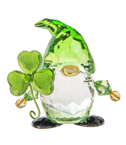 NOVELTY CRYSTAL LUCKY GNOME FIGURINE