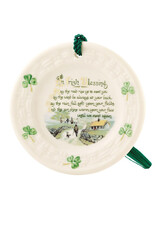 ORNAMENTS BELLEEK PLATE ORNAMENT - Irish Blessing