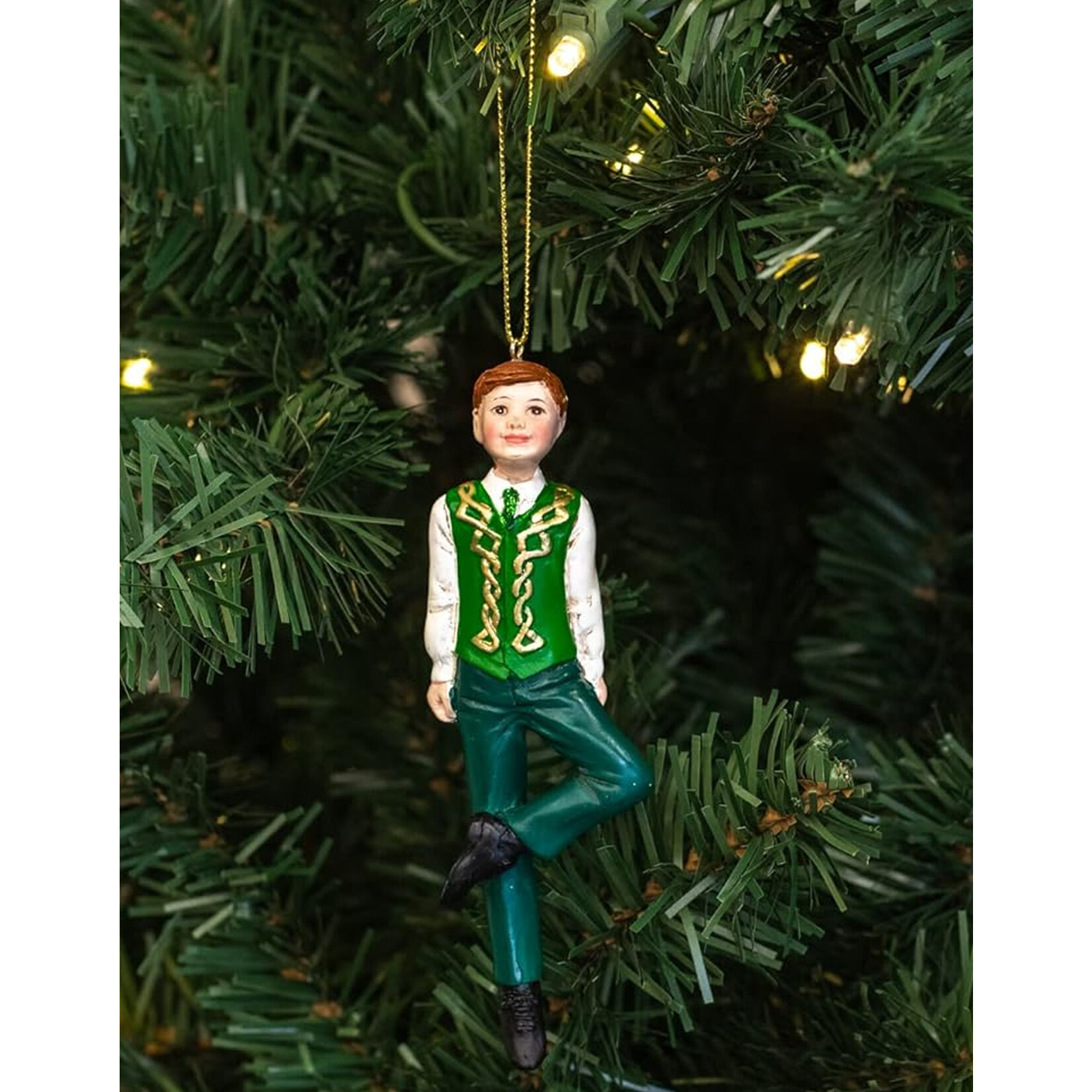 ORNAMENTS STEP DANCING BOY ORNAMENT