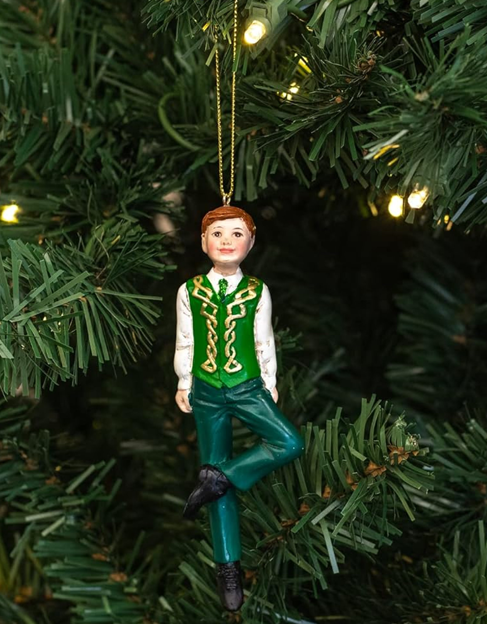 ORNAMENTS STEP DANCING BOY ORNAMENT