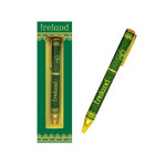 NOVELTY CELTIC PEN - Spiral Shamrock