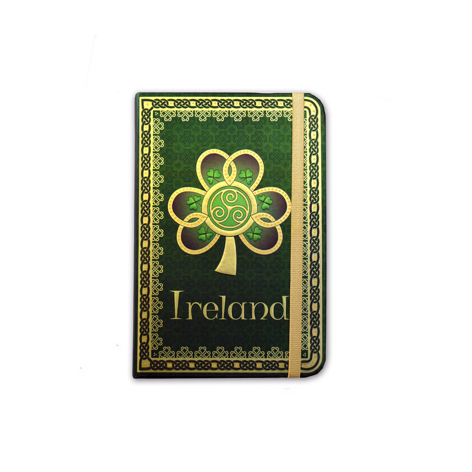 NOVELTY CELTIC NOTEBOOK - Spiral Shamrock