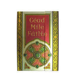NOVELTY CELTIC NOTEBOOK - Cead Mile Failte (Red)